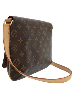 Louis Vuitton Shoulder Long Musette Bag Monogram Tango Brown